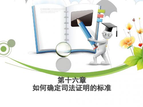 第16章  如何确定司法证明的标准