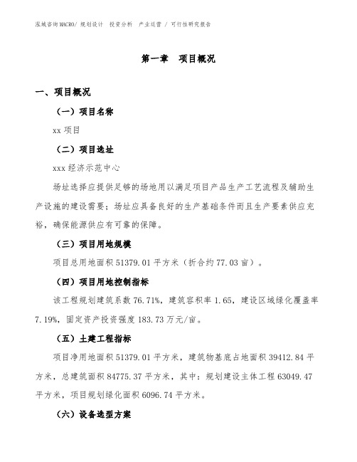 煤基二甲醚生产线项目可行性研究报告模板
