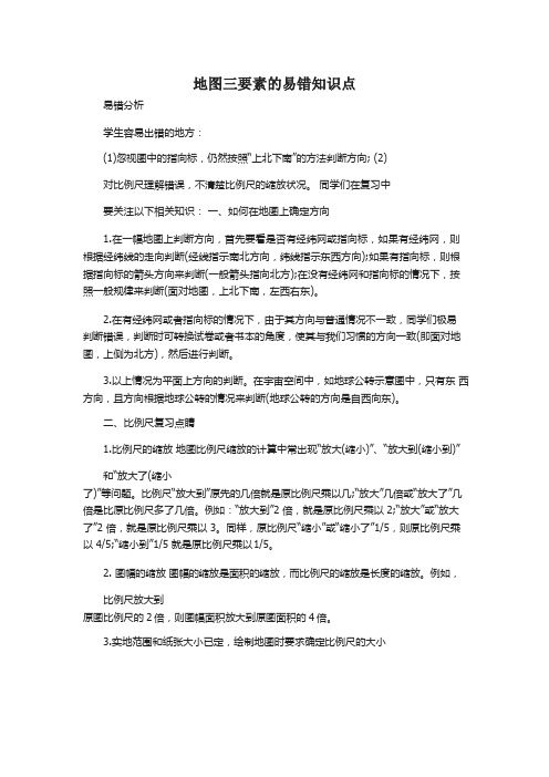 高考地理易错知识点汇总【精选】