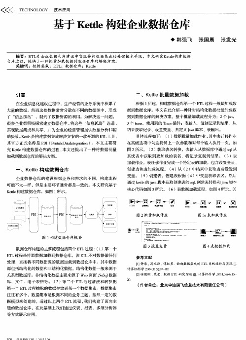 基于Kettle构建企业数据仓库