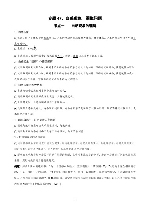 48、电磁感应专题48、自感现象 图像问题