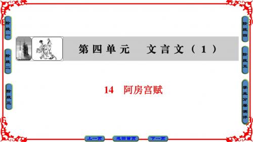 粤教版语文必修2课件：第4单元 14 阿房宫赋