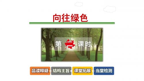 最新教科版小学语文六年级下册《向往绿色》公开课课件第二课时