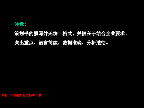 《广告写作广告策划书框架》PPT课件