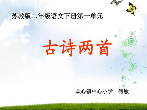 苏教版二年级语文下册古诗两首《春雨》PPT