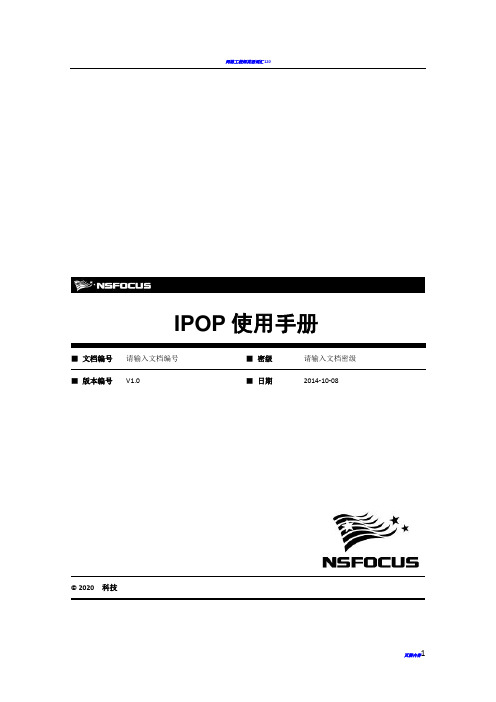 网络工程师调试工具IPOP使用手册