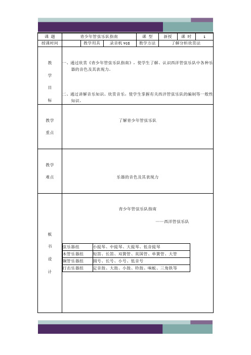 精品文档青少年管弦乐队指南