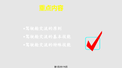 驾驶舱交流PPT课件