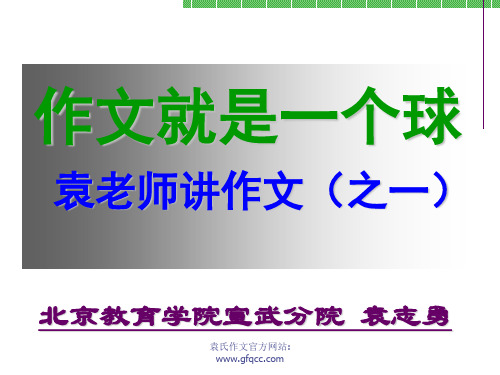袁氏作文模型1