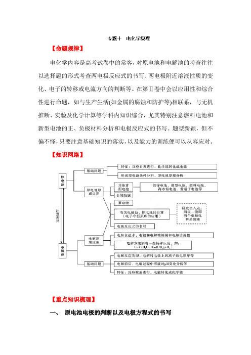 高考化学第二轮专题考点复习教案