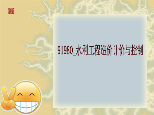 91980_水利工程造价计价与控制