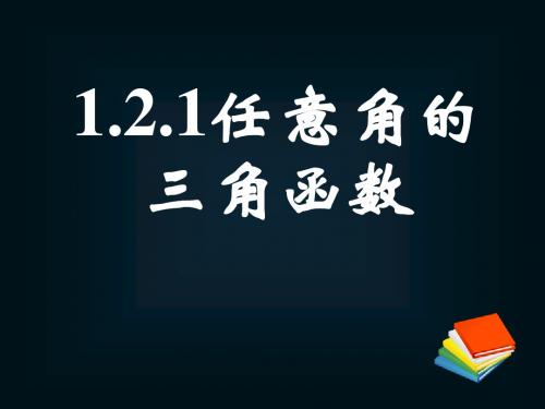 1.2.1任意角的三角函数(二)