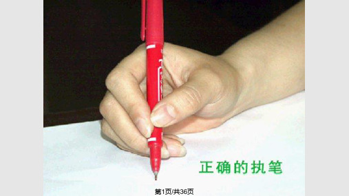 捺字的写法分解PPT课件