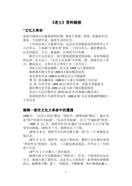 老王资料