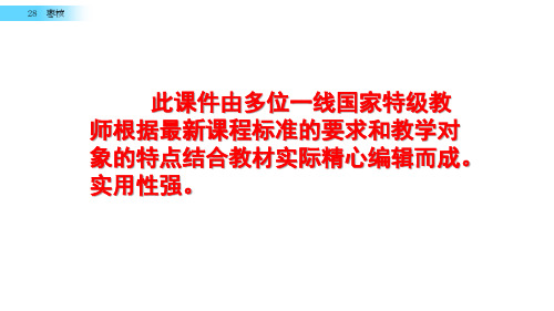 部编版人教小学语文三年级下册《第28课 枣核 课件PPT》最新精品优秀完美获奖实用观摩课赛教课ppt