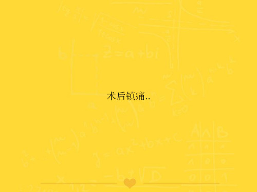 【推选】术后镇痛..PPT文档