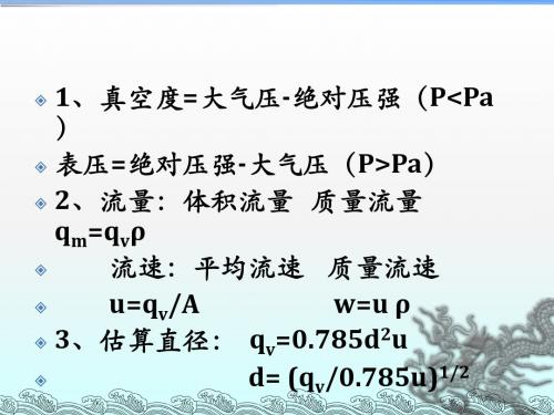 化工原理复习题
