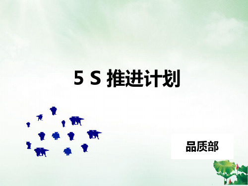 5S推进计划培训课件(PPT47页)