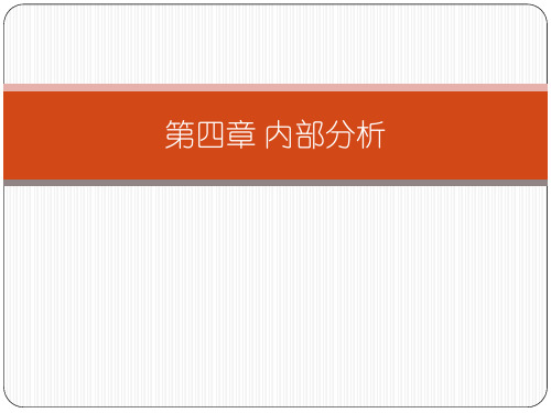 战略管理第四章内部分析