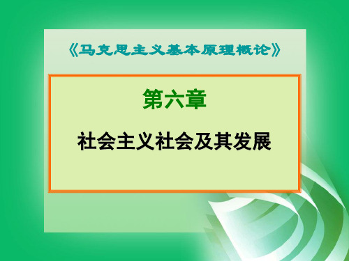 《马原》第六章