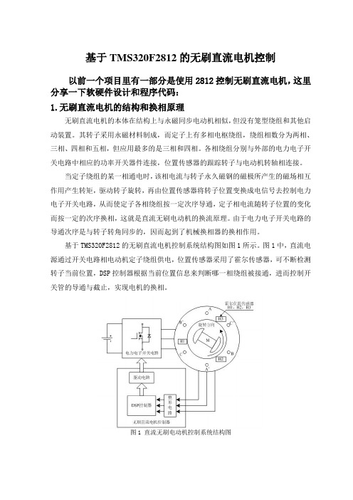 基于TMS320F2812的无刷直流电机控制以前一个项目里有一部分是