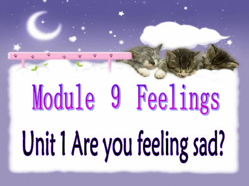 module9 unit1 Are_you_feeling_sad？