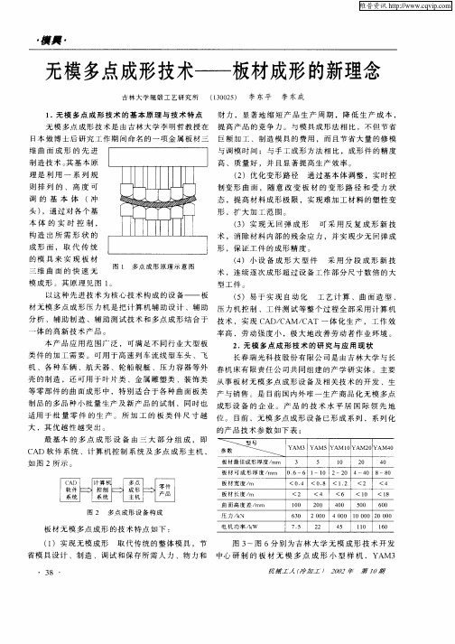 无模多点成形技术——板材成形的新理念