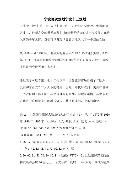 2021年宁波地铁规划宁波十五规划