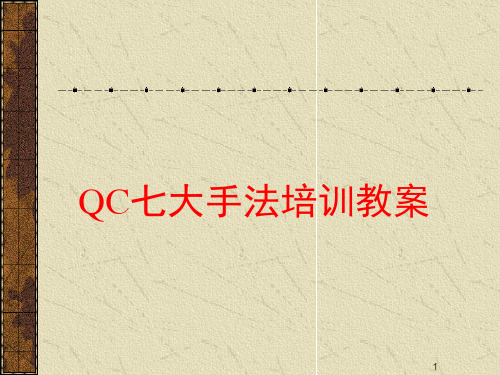QC七大手法培训教案ppt课件