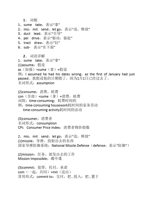 11 与“手部动作”相关的词根