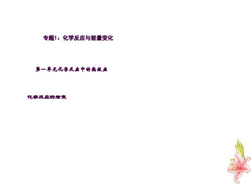 化学化学反应中的热效应ppt课件