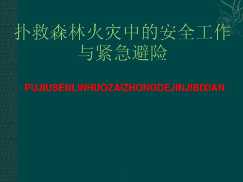 火场紧急避险ppt课件