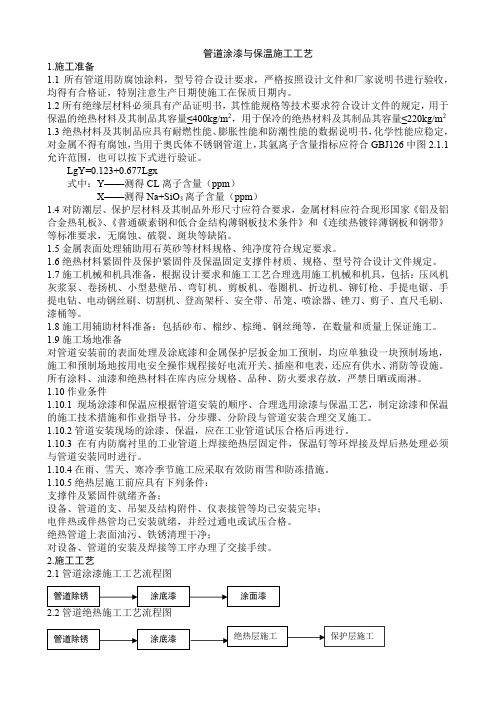 管道涂漆与保温施工工艺