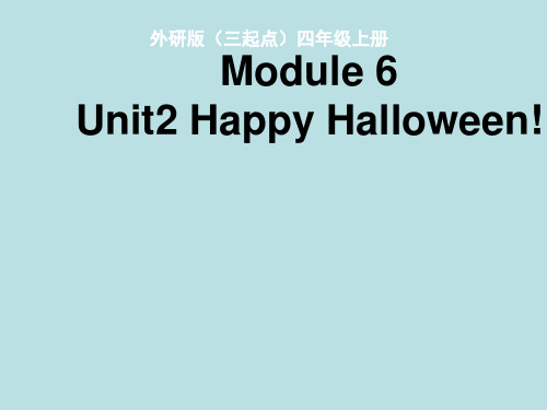 (三起点)外研版四年级英语上册《Module6_Unit2_名师课件》