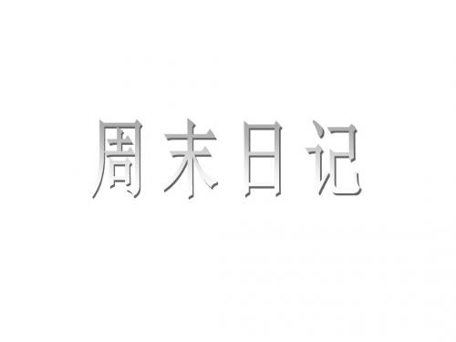 小学五年级美术上册周末日记名师公开课省级获奖课件3湘教版