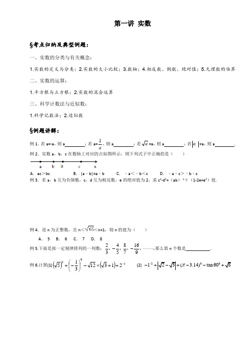 第一讲实数