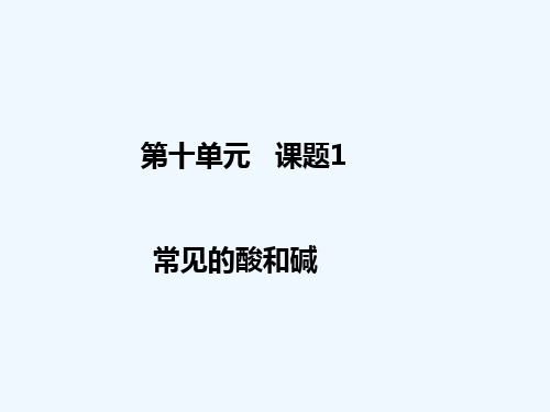 化学人教版九年级下册自制酸碱指示剂