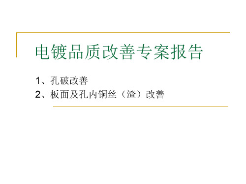 160-电镀品质改善专案报告