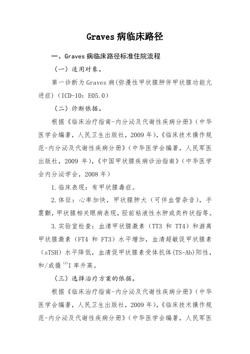Graves病临床路径