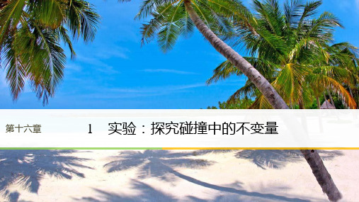 2017-2018学年同步备课套餐之物理人教浙江专版选修3-5课件：第16章动量守恒定律 1 精品