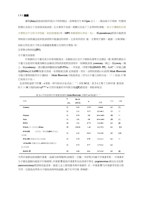 纤维素知识