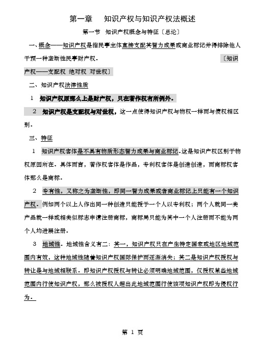 知识产权法笔记