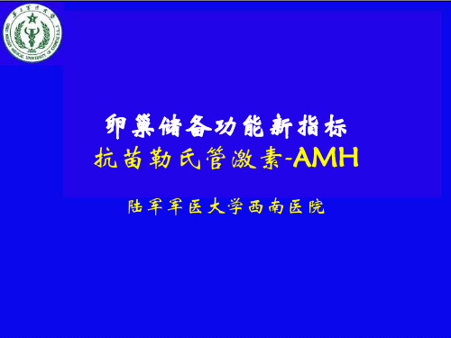 抗苗勒氏管激素-AMH三医大幻灯