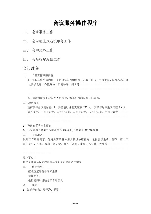 会议服务操作程序.