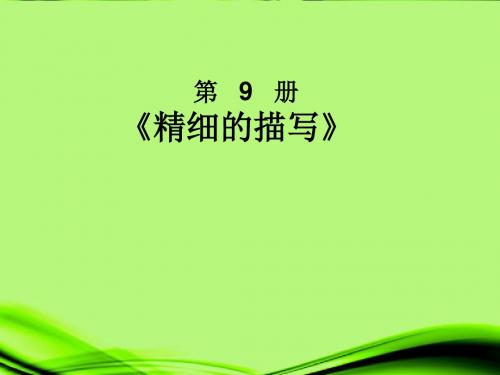 五年级美术上册 精细的描写课件 北京版