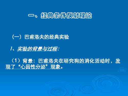 行为矫正的理论基础
