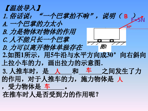 新人教版八年级物理下册：7-1力2 课件