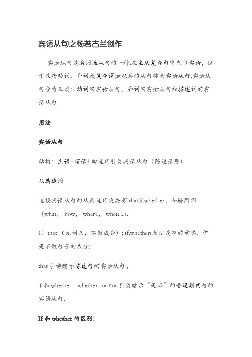 宾语从句讲解