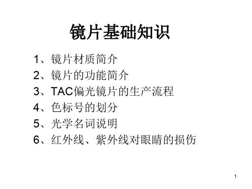 镜片基础知识ppt课件