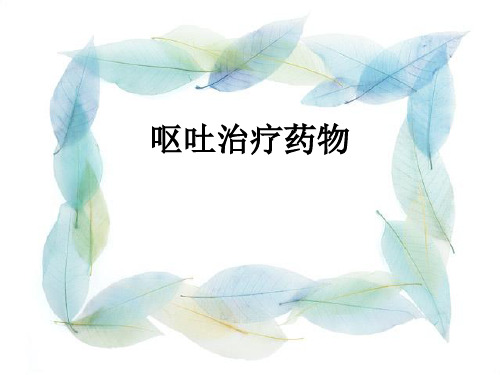 呕吐治疗药物PPT课件